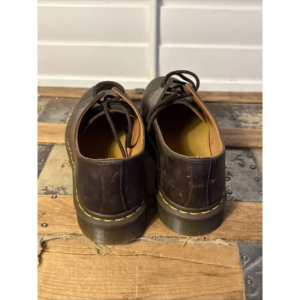 Doc Martens 1461 OXFORD 'Crazy Horse' LaceUp Oxford US 10 UK 9 Brown Leather